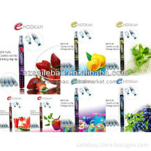 800 puffs e cigarette e hookah vaporizer pen with 350mah